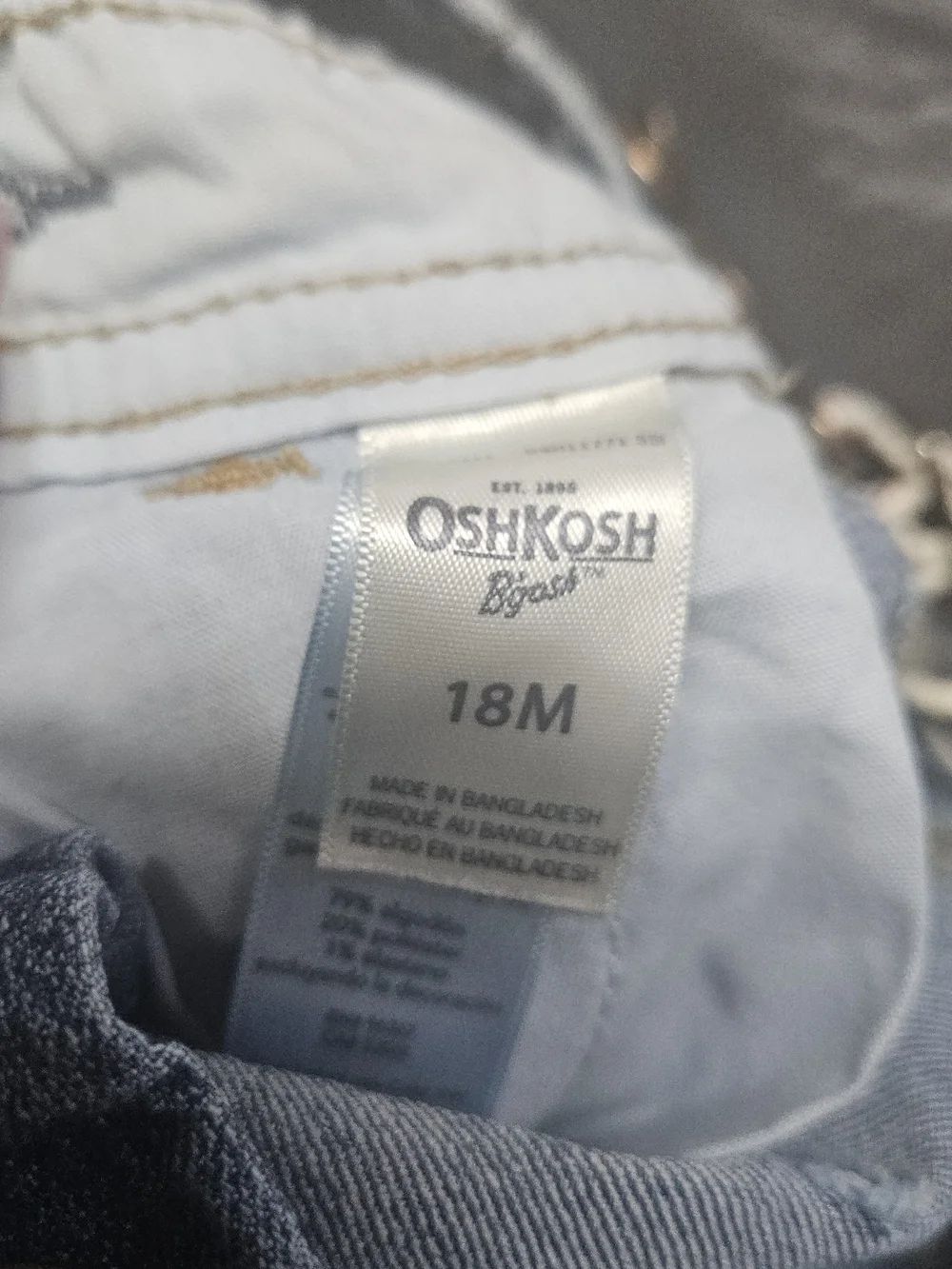 OshKosh B'gosh Baby/ Toddler Light Blue Denim Jeans